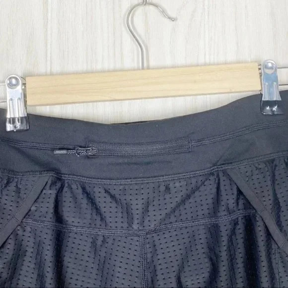 Ivivva By Lululemon | Black Mesh Running Shorts Size 14 Girls - Picture 4 of 5